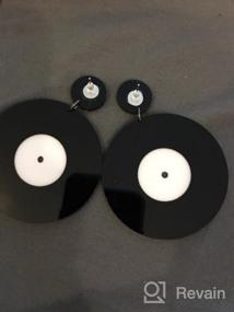 img 6 attached to Retro Vinyl Record Earrings: 1950'S/80'S Inspired Music DJ Stud Jewelry