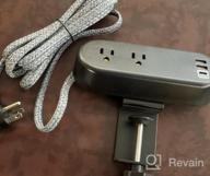 img 1 attached to Maximize Your Productivity With 10FT Power Strip And USB C Power Delivery - Perfect For Your Desktop At The Office! review by Corey Soto