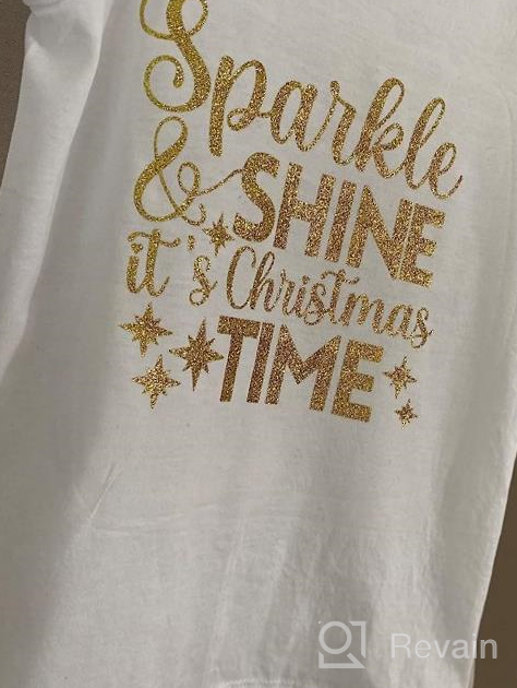 img 1 attached to 12In X 10Ft Gold Glitter HTV Heat Transfer Vinyl Roll - Perfect For Cricut & Silhouette, Easy To Cut & Weed For Shirts Gifts! review by Christopher Hicks