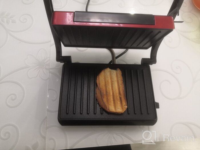 img 1 attached to Sandwich maker Kitfort KT-1609 Panini Maker, red review by Edyta Anna Ensztejn ᠌