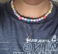 img 1 attached to 4PCS Beaded Necklace Y2K Beaded Choker Necklace For Women Evil Eye Glazed Flower Smiley Face Necklace Handmade Colorful Beaded Necklace Boho Y2K Clothes Accessories For Women Girls review by Courtney Knight