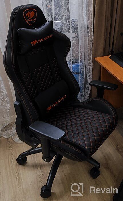 img 2 attached to Gaming chair COUGAR Rampart, upholstery: imitation leather/textile, color: black review by Agata Koacz ᠌