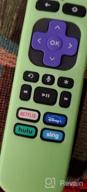 img 1 attached to Glow-In-The-Dark Roku Remote Cover With Lanyard - Compatible With Roku Voice Remote And Player Remote - Anti-Slip Cover For Enhanced Grip - Available In Green And Blue review by Justin Ritter