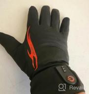 img 1 attached to Heated Glove Liners For Men Women, Rechargeable Electric Battery Heating Gloves Liners, Touchscreen Anti-Skip Heated Mitten Liners Hand Warmer For Skiing Hiking And Arthritis Hands By Dr.Warm review by Danny Lavimodiere