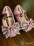 img 1 attached to Silver Flats Shoes for Girls - Comway Toddler Ballerina Wedding DSD 1 review by Cheryl Wilson