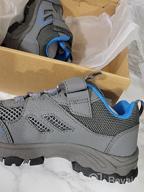 img 1 attached to Yeskis Sneakers: Stylish 👟 Athletic Trekking Collision Girls' Shoes review by David Will