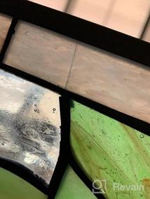 img 7 attached to Капулина ручной работы, витражи с подсолнухами и птицами, оконные панели - традиционное искусство Тиффани из стекла для домашнего декора и подарков