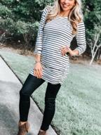 img 1 attached to Women'S Slim Fit Long Sleeve Tunic Dress - Sherosa Basic Casual T Shirt Top review by Tony Elliott