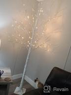 img 1 attached to 8FT 132 LED Birch Tree - Perfect For Home, Festival, Party & Christmas Decorations | Indoor/Outdoor Use | Warm White Lights review by Jennifer Johnson
