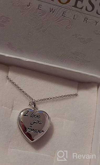 img 1 attached to 🐨 Sterling Silver Koala Heart Locket Necklace: Perfect Gift for Girlfriend, Couples, Sister, Daughter, or Mother review by Michelle Amin