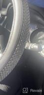 картинка 1 прикреплена к отзыву Jumbo Crystal Rhinestone Steering Wheel Cover With Non-Slip Diamond Leather - Comfy And Sparkly - Universal 15 Inch - Red Color от Ranjit Ghosh