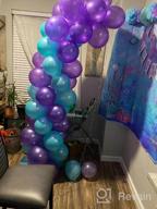 img 1 attached to Mermaid Balloon Garland Kit With 121Pcs Including Mermaid Tail Foil Balloons And Light Blue Foil Fringe Curtain For Under The Sea Party Decorations - JOYYPOP (Silver Color) review by Terry Paige