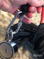 img 1 attached to Powerful 600Lb MHDMAG Double Sided Fishing Magnet Kit With 65FT Rope And Gloves - Ideal For Heavy Duty Fishing And Salvage Underwater! review by Ryan Rodriguez