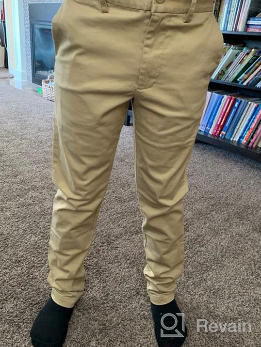 img 1 attached to 👖 YUCENFU Big Boy's Performance Pants: Breathable Flat Front Kids School Uniform Pants - Enhanced Comfort and Style review by Nick Whitman