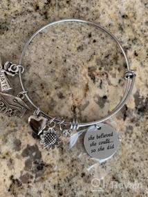 img 5 attached to 🎓 TASBERN Graduation Gift Jewelry 2021 - She Believed She Could, So She Did Inspirational Charm Bracelet for High School & College Graduates - Gifts for Her, Senior Daughter, Teens