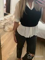 img 1 attached to Stylish And Chic: Shawhuwa Women'S Cropped V-Neck Sweater Vest review by Corey Holloway