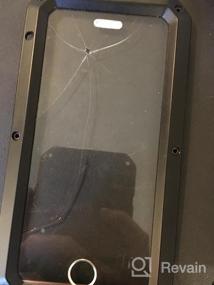 img 8 attached to Сверхпрочный водонепроницаемый чехол Marrkey для iPhone 6S — защитный чехол военного класса для всего тела со встроенным экраном, ударопрочный чехол Defender черного цвета