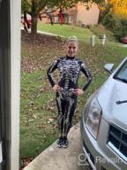 img 1 attached to Women'S Halloween Skeleton Costume - Funny Bodysuit Skinny Jumpsuit With Long Sleeves By Idgreatim review by Matt Zraik