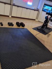 img 2 attached to Transform Your Home Gym With Sportneer Puzzle Mats: Durable, Non-Slip And Waterproof Flooring For Heavy Workouts In 12-56Sqft