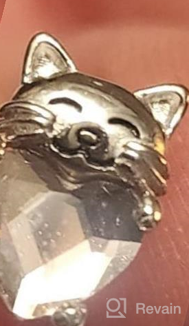 img 1 attached to 🐱 925 Sterling Silver Cat Earrings - Adorable Animal Kitten Studs, Ideal Jewelry Gifts for Women and Girls with Sensitive Ears - Hypoallergenic and Stylish review by Misty Miller