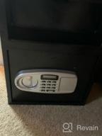 img 1 attached to KYODOLED Small Home Security Safe With Biometric Fingerprint Lock,Deluxe Electronic Digital Code Safe Box Wall Or Floor Mount,0.75 CF Black,13.8 X 9.8 X 9.8 Inches review by Bryan White