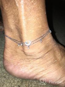 img 7 attached to Layered Anklet for Women - 925 Sterling Silver Moon and Star Ankle Bracelet, Adjustable Summer Beach Anklets Jewelry Gifts for Women, Wife, Girls - ATTRACTTO