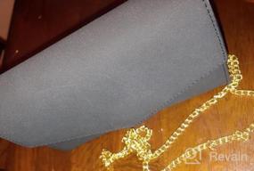 img 5 attached to Chic And Versatile: HOXIS Faux Leather Envelope Clutch Shoulder Bag For Women