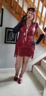 img 1 attached to 💃 Vintage Art Deco Dress - BABEYOND Roaring 20s Sequins Beaded Dress with Long Fringes, Great Gatsby Flapper Dress review by Sarah Johnson