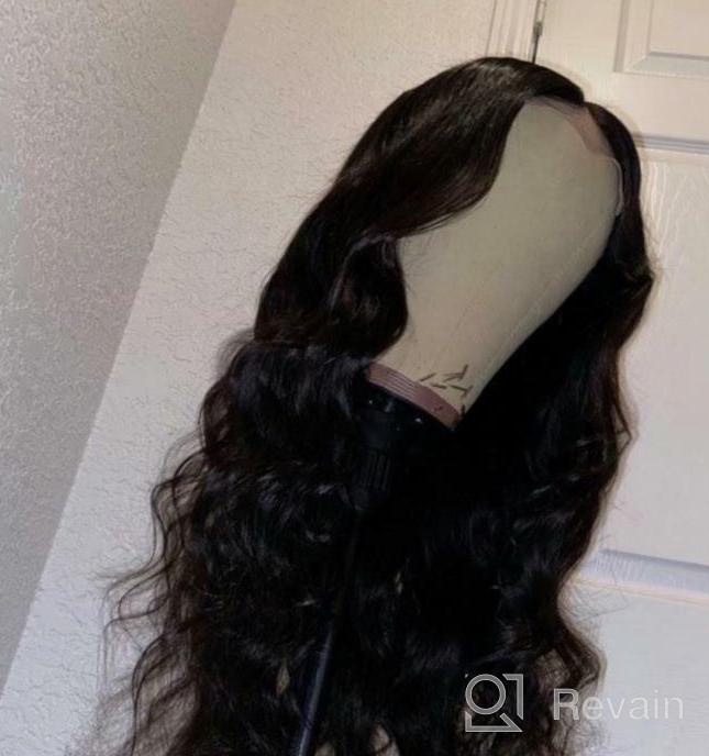 img 1 attached to ALLRUN HD Lace Front Wigs Transparent 5X5 Lace Closure Wig Body Wave Human Hair Lace Front Wigs For Black Women Unprocessed Virgin Hair Wigs Pre Plucked With Baby Hair(18Inch) review by Amador Buckenmeyer