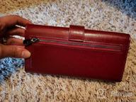img 1 attached to Stay Organized And Secure With Women'S RFID Leather Wristlet Wallet - Large Phone, Checkbook Holder And Zipper Pocket All-In-One! review by Tyrone Narvaez