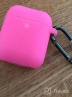 img 1 attached to Protect Your AirPods In Style With Hamile'S Front LED Visible Silicone Case - Perfect For Both Men And Women, Compatible With AirPods 1 & 2, With Keychain In Trendy Yellow Green-Nightglow Green review by Chris Pettway