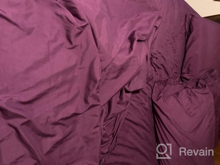 img 1 attached to Queen Size 1800TC Microfiber Polyester Bed Sheet Set - 4 Piece Super Soft, Warm, Breathable & Cooling With 10-16" Extra Deep Pockets - Wrinkle Free Coral Color review by Justin Buck
