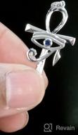 картинка 1 прикреплена к отзыву Набор ожерелья с серьгами Jewmon Protection Ankh Cross Eye of Horus | Серебро 925 пробы/Золото 18К/Покрытие черным гелем | Хорусов Глаз, Египетский Коптический Крест, Религиозное ожерелье от Marcus Loeffler