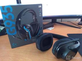 img 8 attached to Immersive Gaming Audio: Logitech G935 Wireless DTS:X 7.1 Surround Sound LIGHTSYNC RGB Headset - Black/Blue