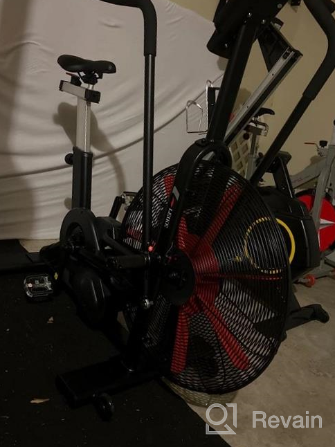 img 1 attached to Leikefitness Fan Exercise Bike Upright AirBike Indoor Cycling Stationary Bicycle With Unlimited Air Resistance System,Heart Rate Compatibility And Tablet Holder For Home Cardio Workout review by Paul Walton