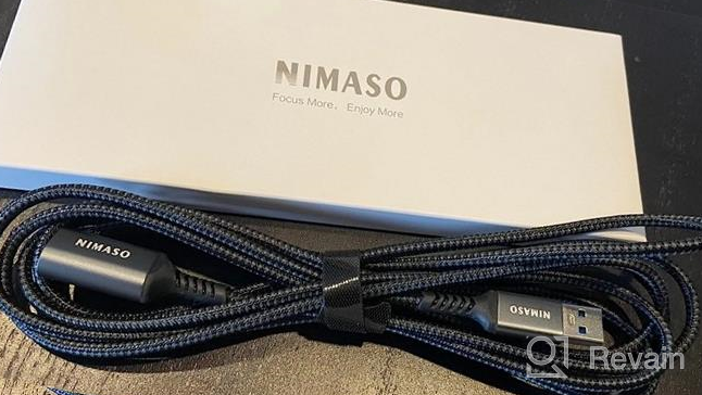 img 1 attached to USB 3.0 Extension Cable 2Pack - NIMASO Male To Female Cord Extender Durable Braided Material Fast Data Transfer Compatible With Printer, USB Keyboard, Flash Drive, WiFi Adapter, Webcam Grey review by David Gonzalez