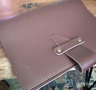 img 1 attached to Nekmit A5 Refillable Leather Planner 2023 - Monthly And Weekly Organizer With 6 Ring Binder, Pen Holder, And Inner Pockets, In Genuine Brown Leather Cover review by Jeff Swan
