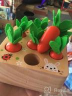 img 1 attached to SKYFIELD Carrot Harvest Game Wooden Toy: Educational Shape Sorting Matching Puzzle Gift For Baby Boys & Girls 1-3 Years Old - 7 Size Carrots Montessori Toy! review by Lamont Wilson