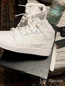 img 8 attached to 👟 Детские кроссовки Jordan 1 Mid Grey Shadow 554725-096: Непревзойденный стиль и качество (размер 6,5)