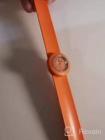 img 8 attached to Часы моды HSW из силикона с кварцевым циферблатом для детей мальчиков девочек женщин мужчин унисекс - часы с креплением без пряжки для спорта