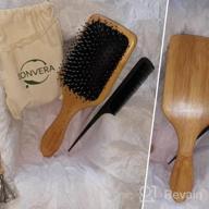картинка 1 прикреплена к отзыву Boar Bristle Hair Brush Set With Wide Tooth Tail Comb Men Detangling Hair Brushes For Women Mens Paddle Brush Bamboo Wooden Bore Natural Hairbrush For Shine Fine Hair Reduce Frizz Improve Hair Texture от Michael Luna
