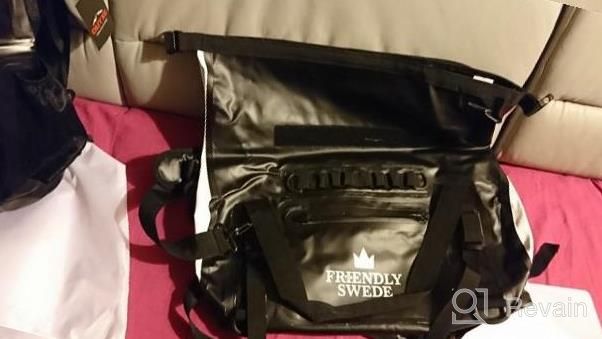 img 1 attached to 🎒 The Friendly Swede Waterproof Duffel Bag Backpack: A Versatile 35L VAXHOLM Roll Top Dry Bag for Gym, Travel, and Sports review by Damian Toupal