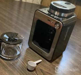img 6 attached to Viante Mini Coffee Maker With Grinder Built In Grind And Brew. Bean To Cup Uses Whole Coffee Beans Or Ground Coffee 4 Cups Glass Carafe Coffee Strength Selector Compact Size