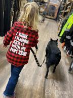 img 1 attached to Adorable Kids Baby Letters Print Long Sleeve Button Down Red Plaid Flannel Shirt - Perfect for Little Boys and Girls! review by Jon Lesperance