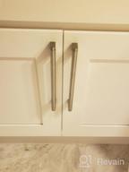 img 1 attached to Homdiy 10-Pack Modern Brushed Nickel Cabinet Pulls - 6-1/4 Inch Kitchen Cabinet Handles And Hardware For Bathroom Cabinets And Drawers review by Shawn Welker