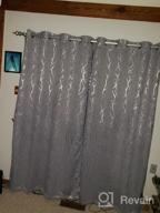 img 1 attached to Kotile Tree Curtains For Bedroom - Silver Foil Tree Branch Print Blackout Curtains Thermal Insulated Tree Window Curtains 63 Inch Length Grommet Black Curtains Tree Pattern, 52 X 63 Inches, 2 Panels review by Don Barbee