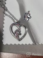 img 1 attached to Shonyin Silver Unicorn Necklace: Perfect Birthday Gift for Girls and Women review by Motogp Portillo