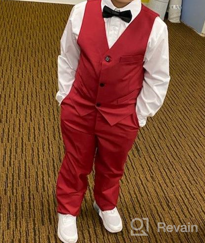 img 1 attached to Yuanlu Formal Tuxedo Suits Blazer - Stylish Boys' Clothing in Suits & Sport Coats review by Brian Messerly