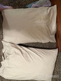 img 6 attached to EASELAND Cooling Bed Pillows [Queen Size Set of 2] - Мягкие роскошные отельные подушки со складками для сна, высококачественный бамбуковый вискоза и охлаждающая ткань