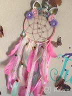 img 1 attached to QtGirl Unicorn Dream Catcher Feather Wall Decor: Vibrant Flower Dream Catcher for Girls Bedroom – Stunning Flower Wall Hanging Decoration review by Brad King